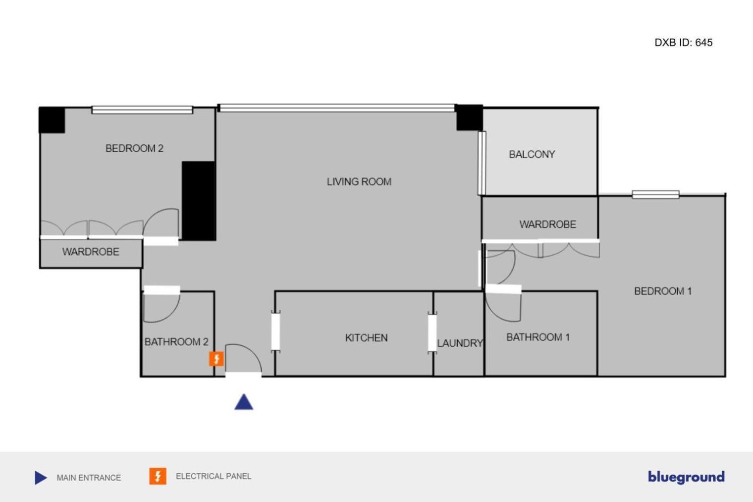 Blueground Downtown B Khalifa View Pool Dxb-645 Apartment Dubai